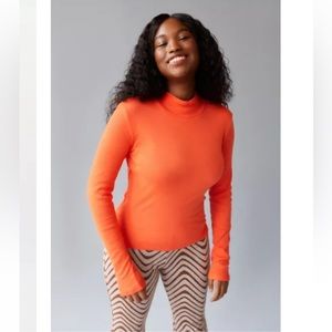 Urban Outfitters BDG Autumn Soft Knit Turtleneck Orange NWOT